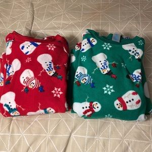 Set of 2 Christmas fleece pajamas 🎄